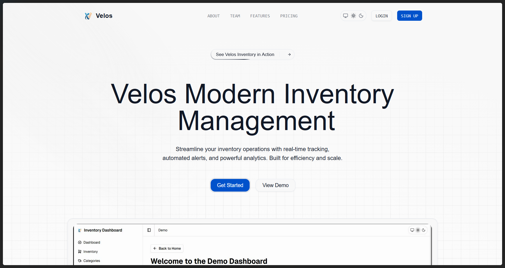 Velos Inventory